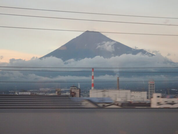 Mt. Fuji from Mishima station