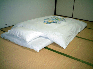 futon on tatami floor